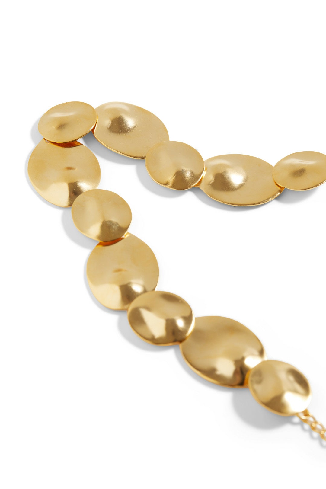Satin Gold Disk Necklace by Kenneth Jay Lane 1