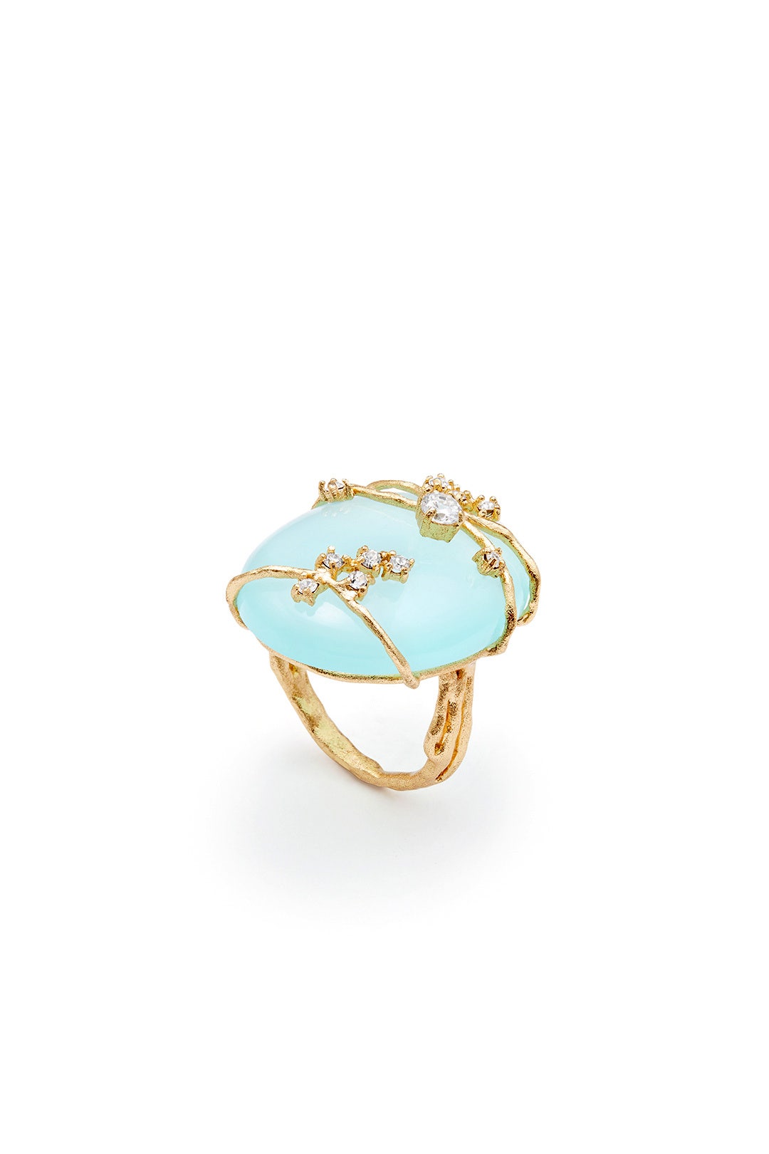 Aqua Sea Cocktail Ring by Indulgems 1