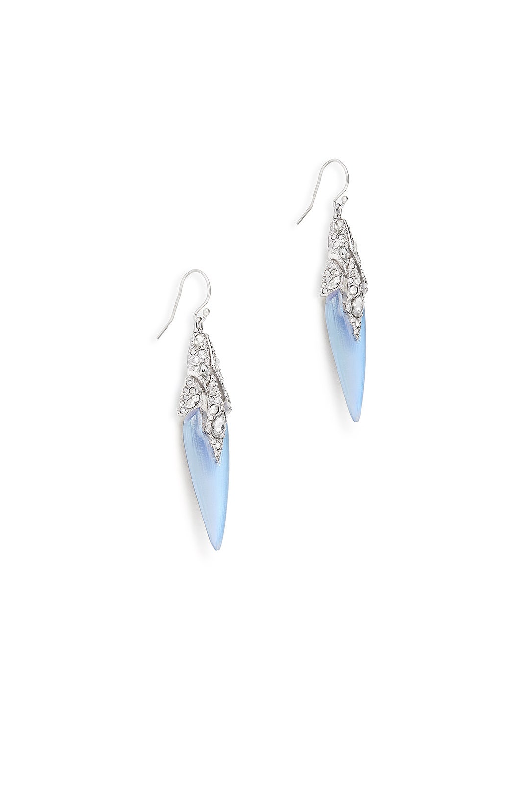 Blue Dangling Fractured Wire Earrings by Alexis Bittar 1