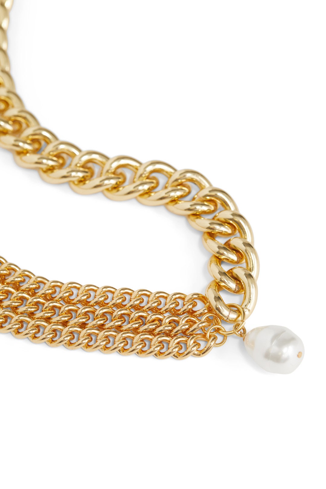 Baroque Pearl Drop Necklace by Kenneth Jay Lane 1