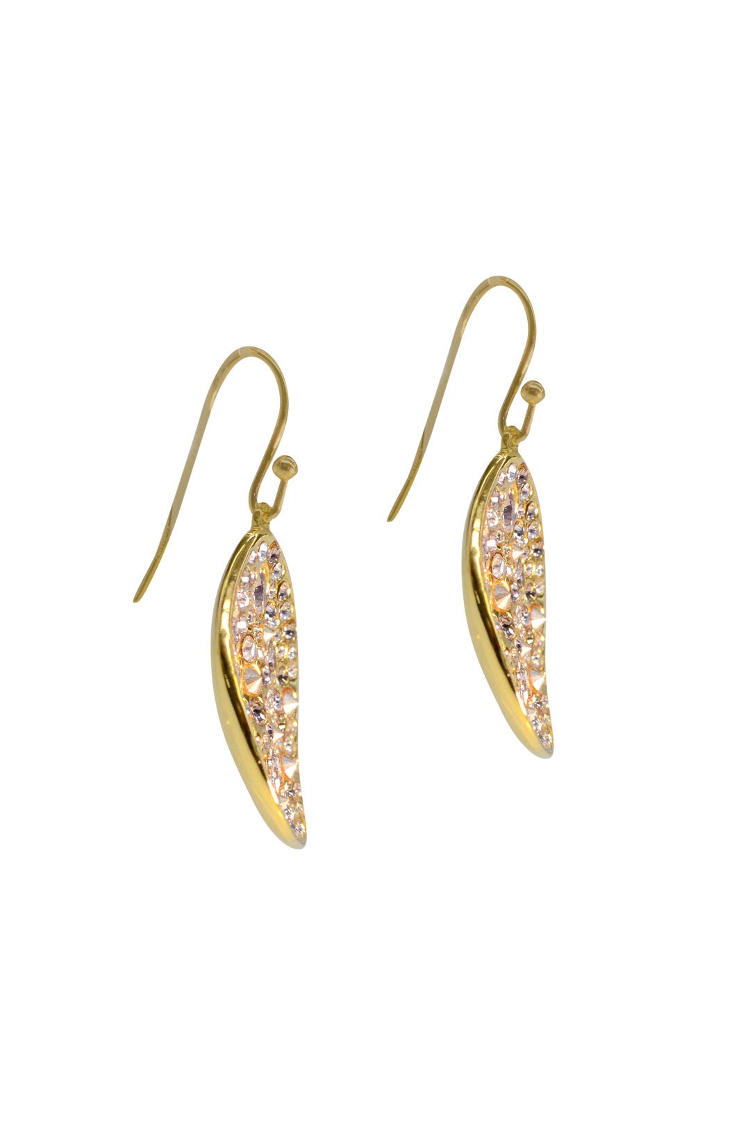 Gold Pave Teardrop Earring by Alexis Bittar 1