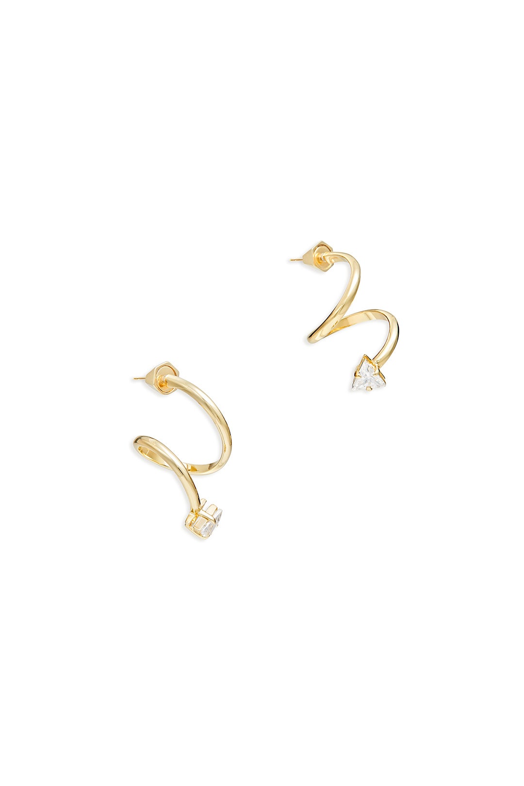 Gold Swirl Earrings by Sarah Magid 1