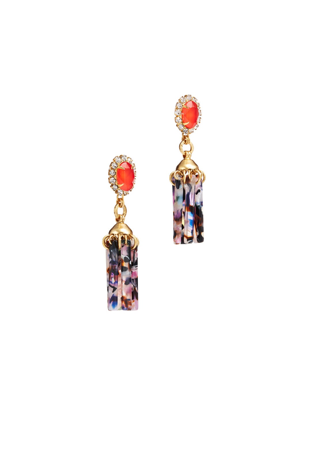 Orange Stud Resin Earrings by Elizabeth Cole 1