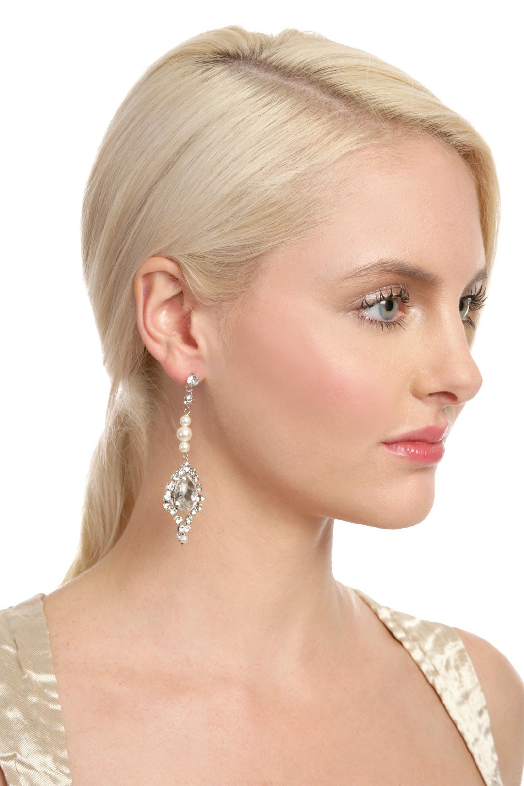 Petite Rogue Pearl Earrings by Tom Binns 1