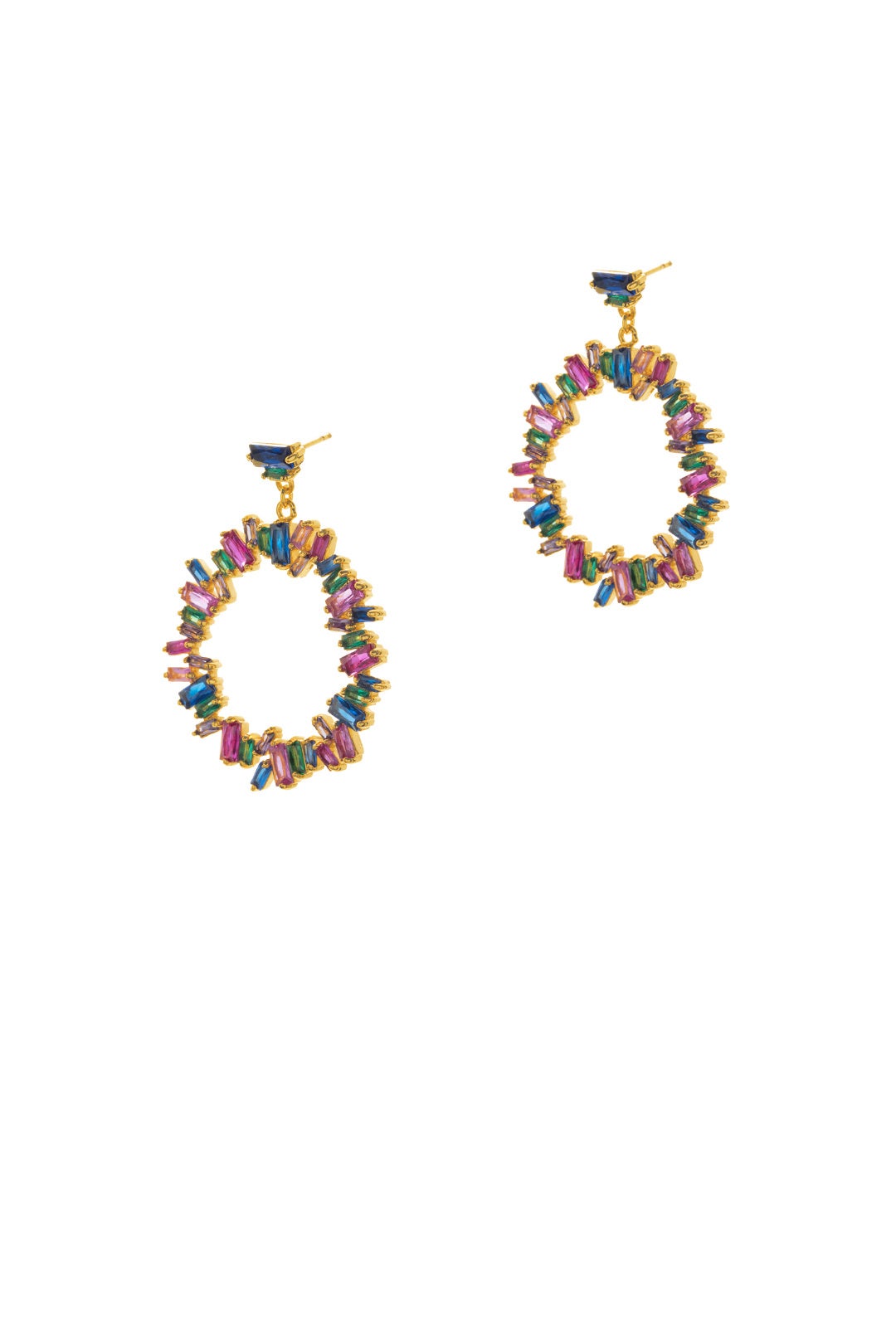 Jewel Amara Cluster Hoops by Gorjana Accessories 1
