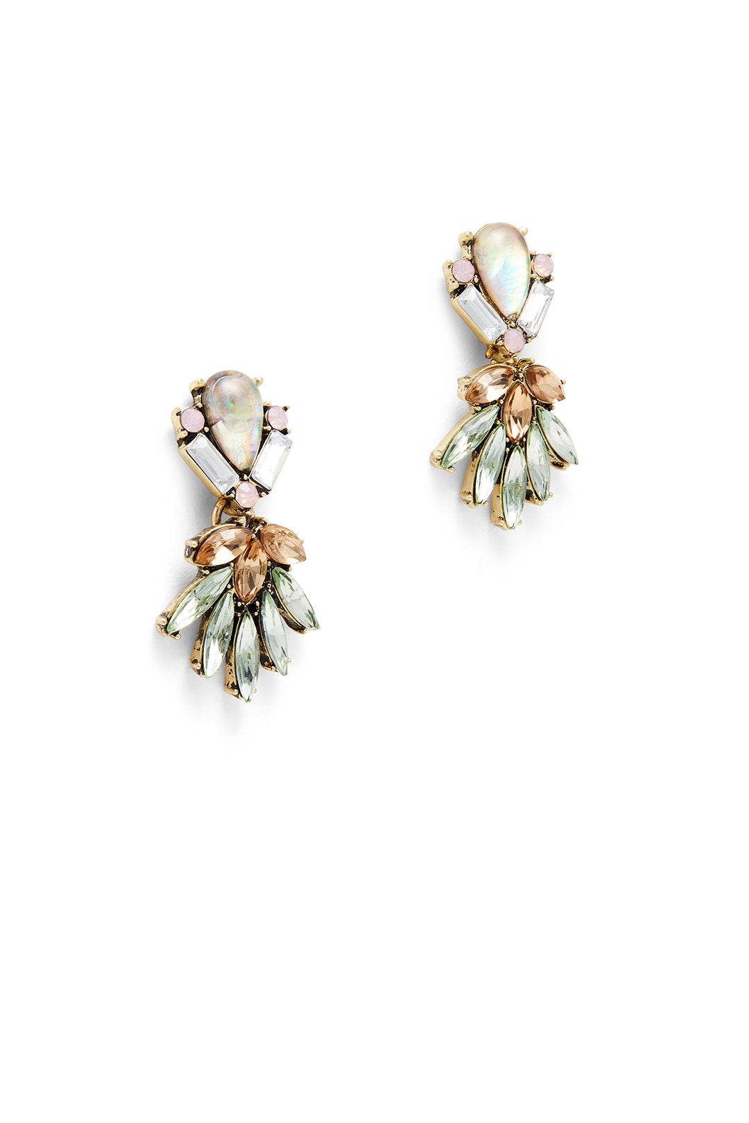 Multi Abalone Drop Earrings by Slate & Willow Accessories 1
