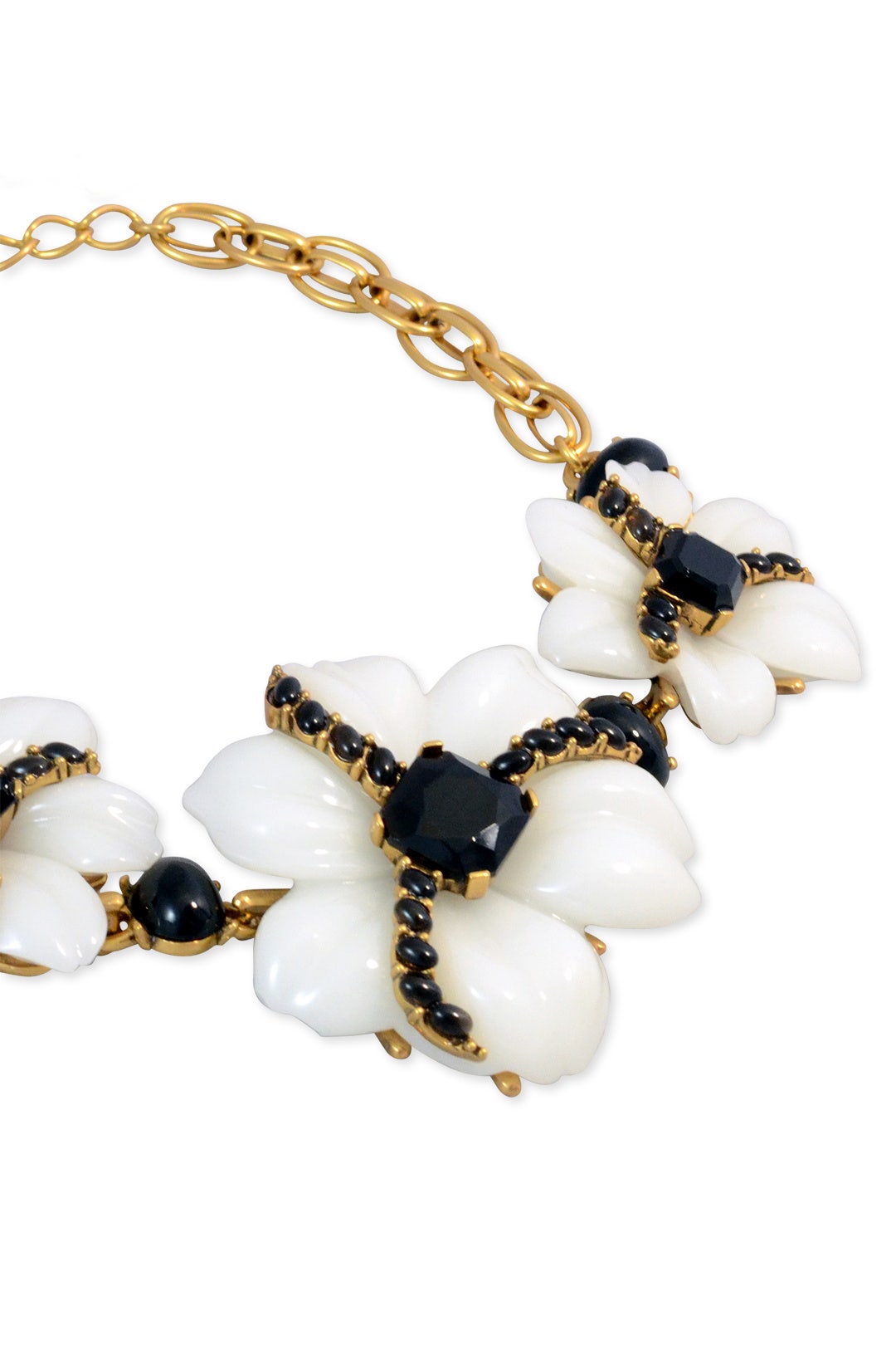 Tux Peony Statement Necklace by Oscar de la Renta 1