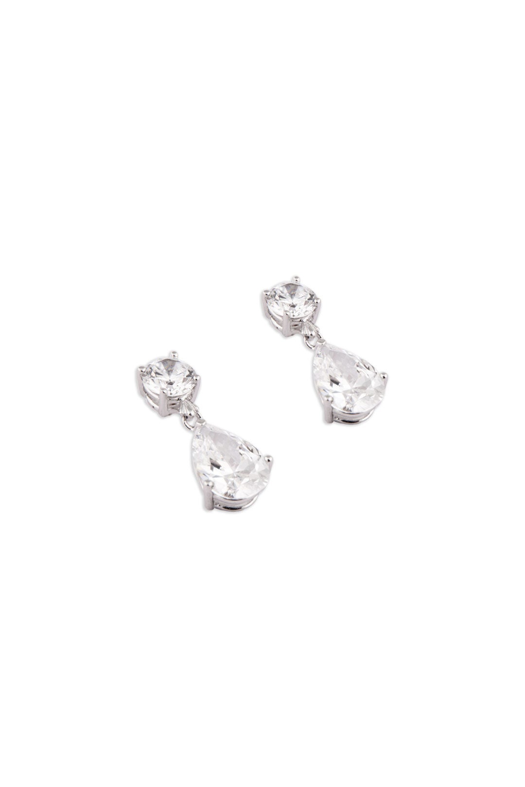 Petite Crystal Tear Earrings by Crislu 1