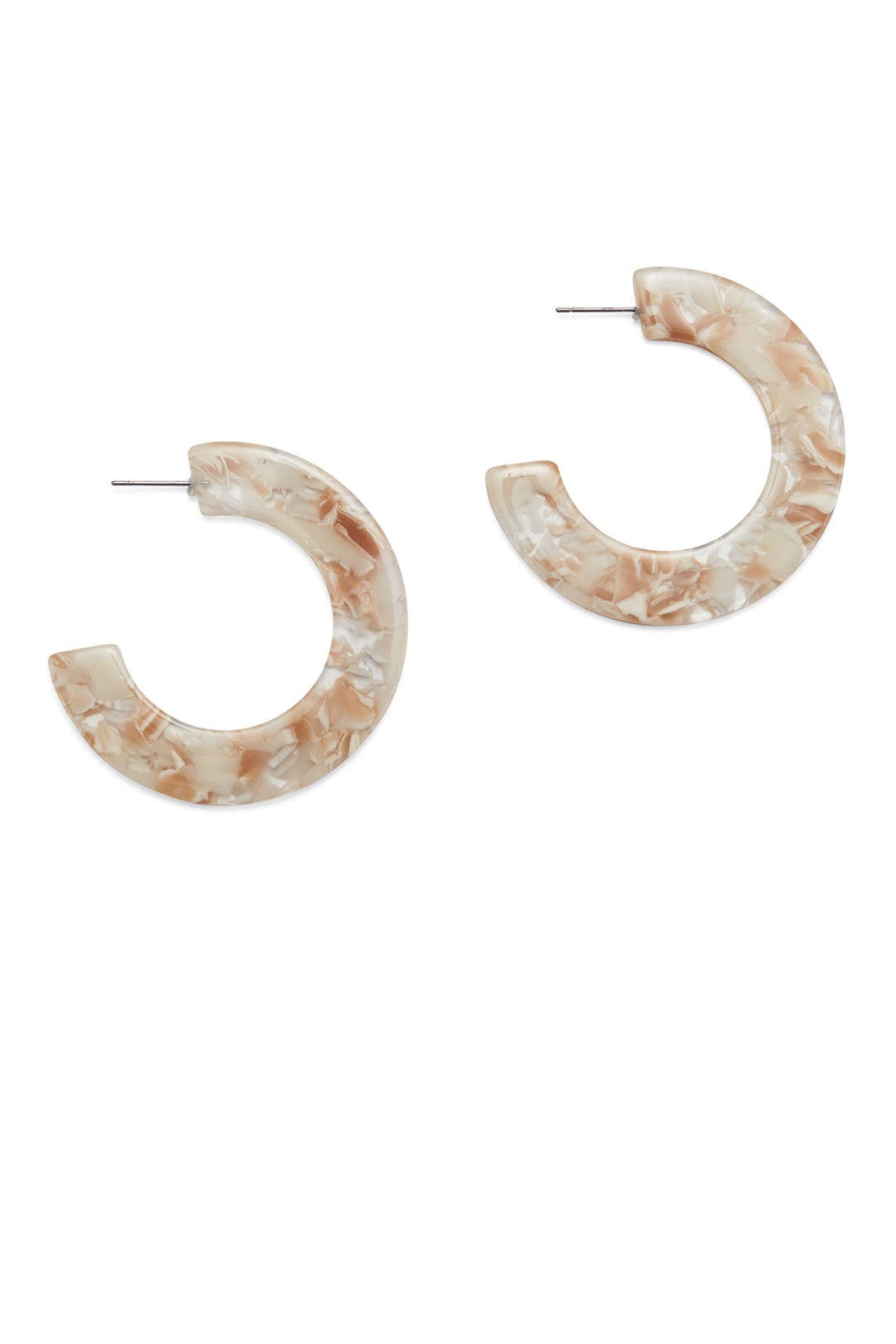 Neutral Acetate Hoops by Slate & Willow Accessories 1