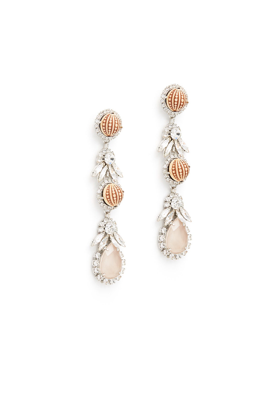 Nude Marita Earrings by Elizabeth Cole 1