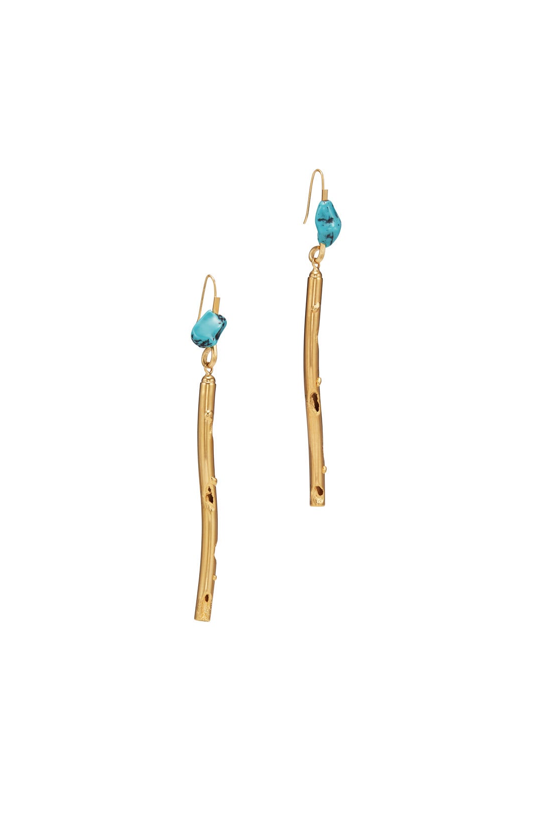 Gold Linear Earrings by Marni Accessories 1