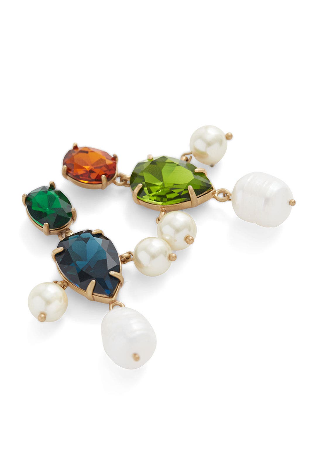 Pearl Multi Stone Drop Earrings by Tory Burch Accessories 1