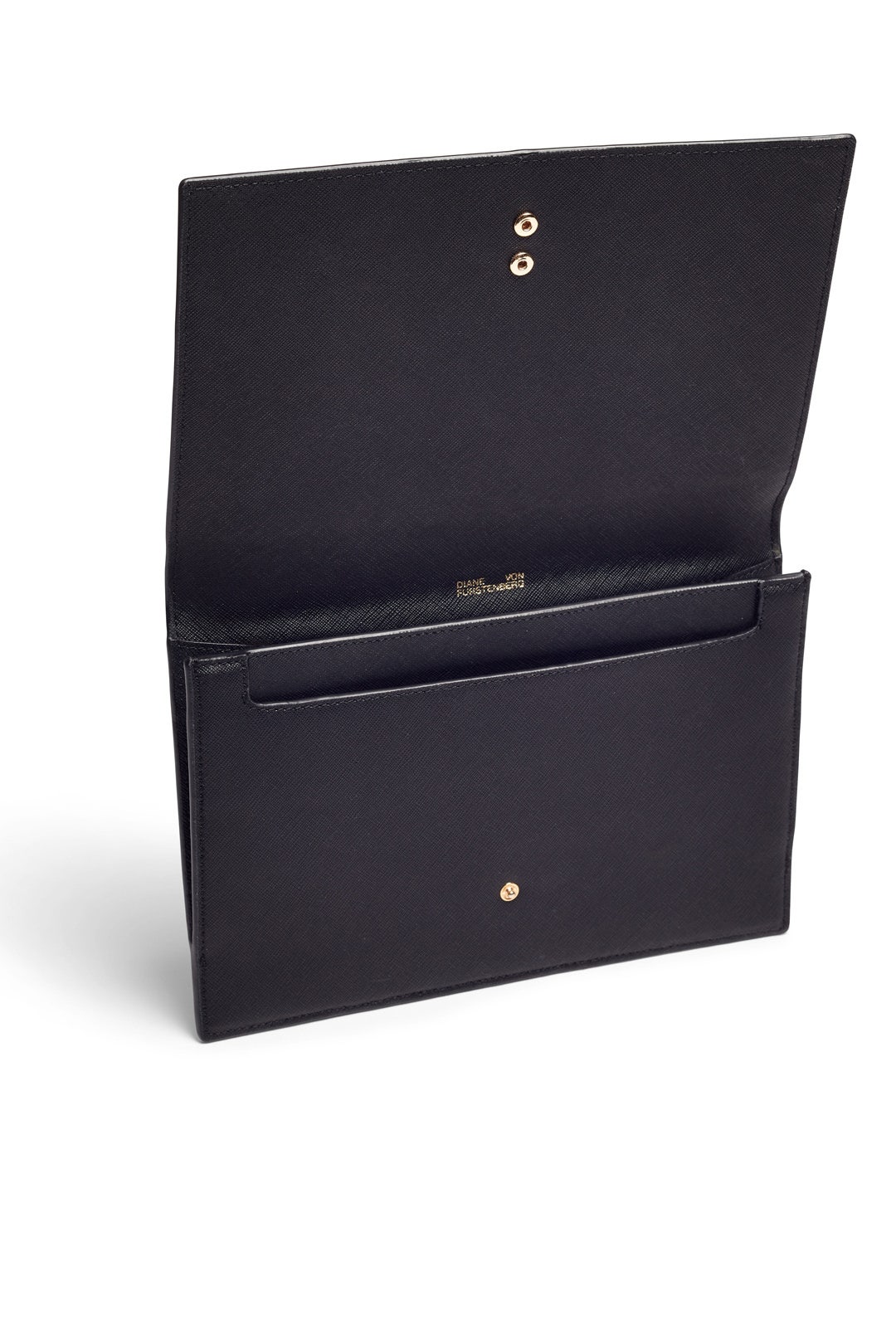 Barton Black Large Flat Pouch by Diane von Furstenberg Handbags 1