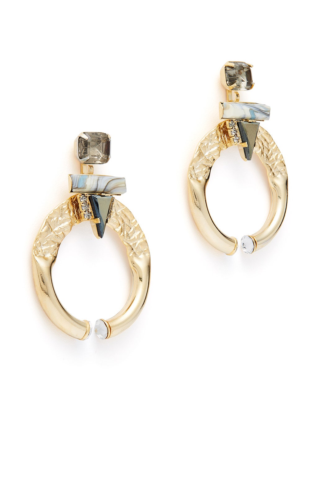 Marble Blue Romy Earrings by Elizabeth Cole 1