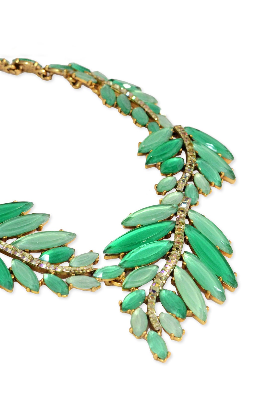 Marquise Leaf Necklace by Oscar de la Renta 1
