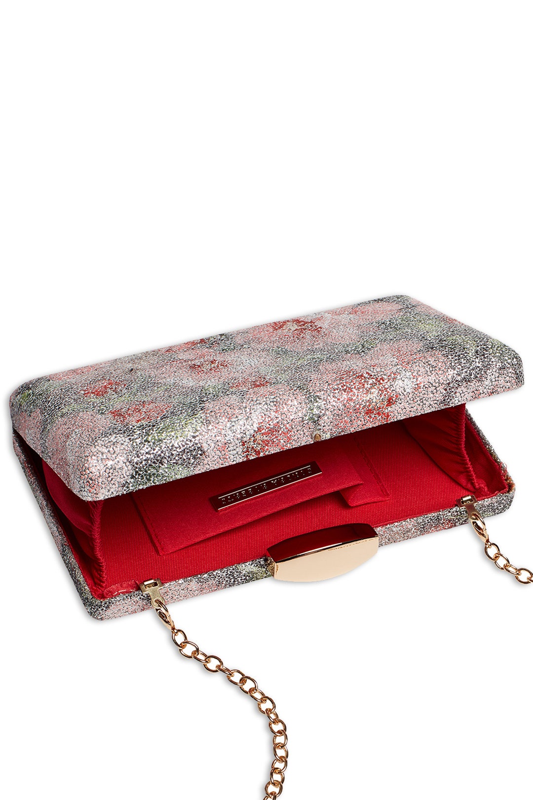 Pink Floral Box Clutch by Sondra Roberts 1