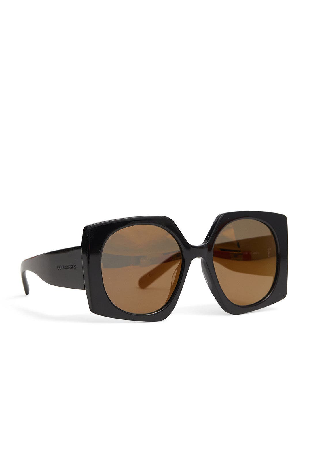 Black Square Frame Sunglasses by Courréges 1