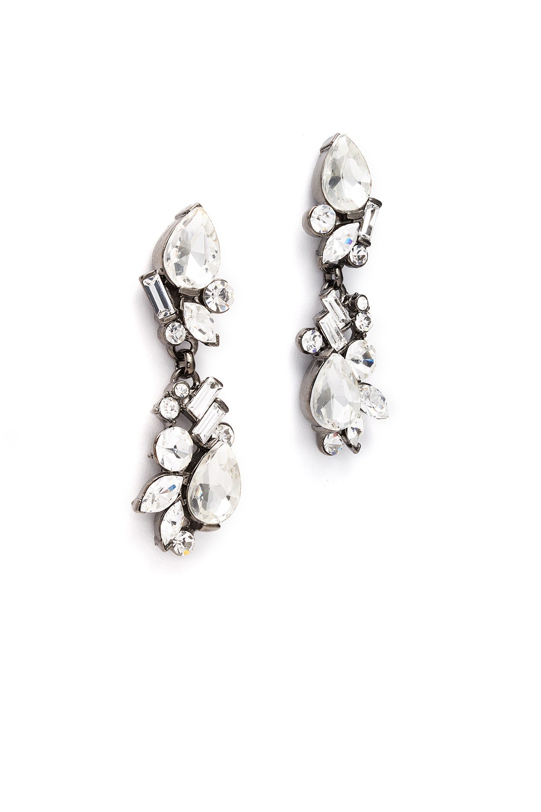 Gunmetal Drop Earrings by RJ Graziano 1