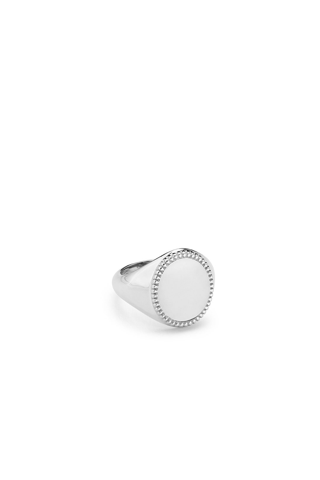 Silver Coin Edge Ring by Shinola 1