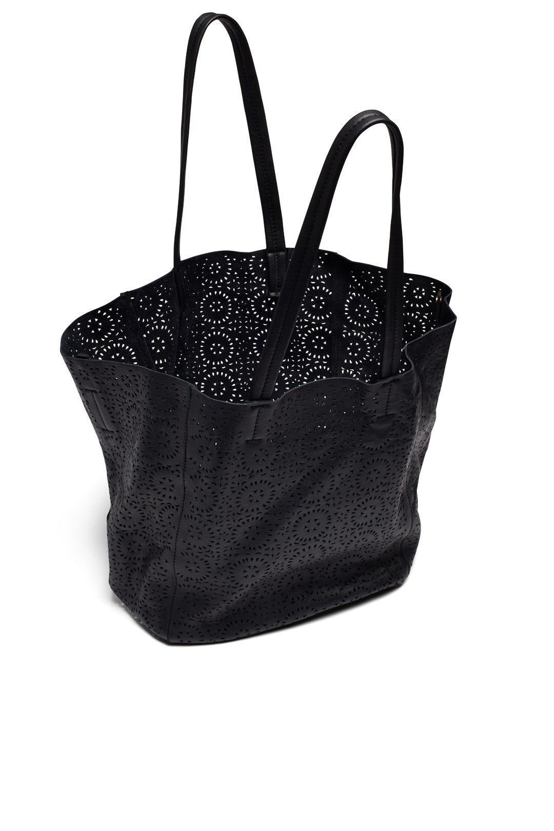 Cutout Black Classic Tote by Cleobella Handbags 1