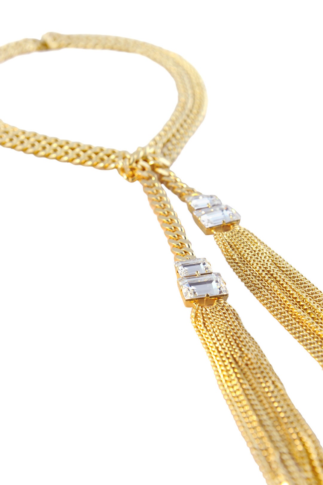 Gold Lariat Necklace by Janis Savitt 1