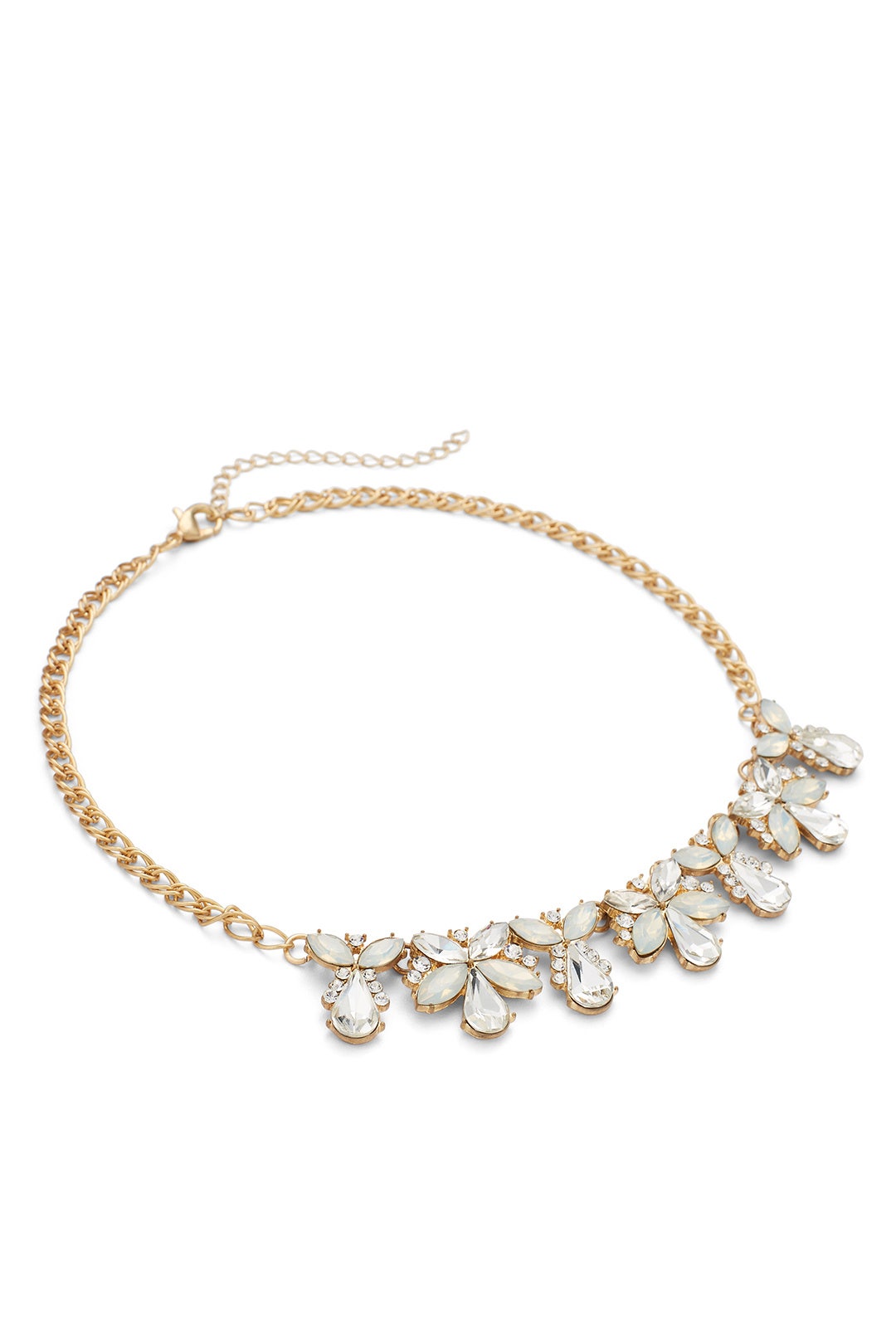 Crystal Floral Necklace by Slate & Willow Accessories 1