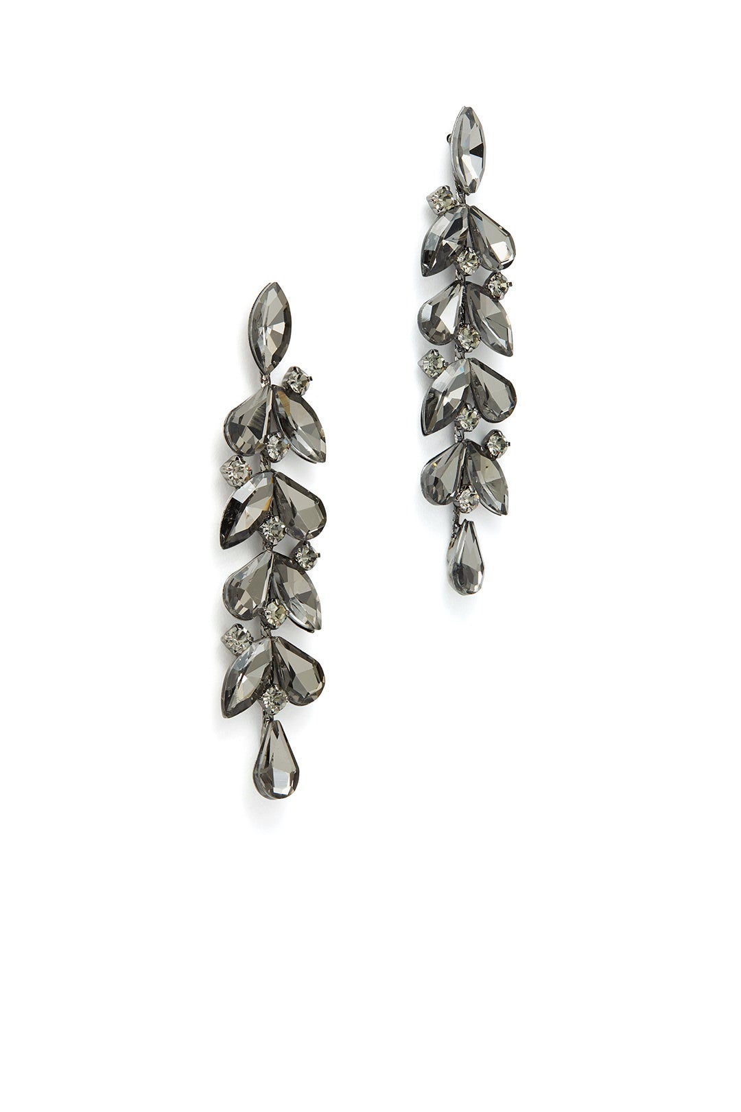 Linear Crystal Earrings by Slate & Willow Accessories 1