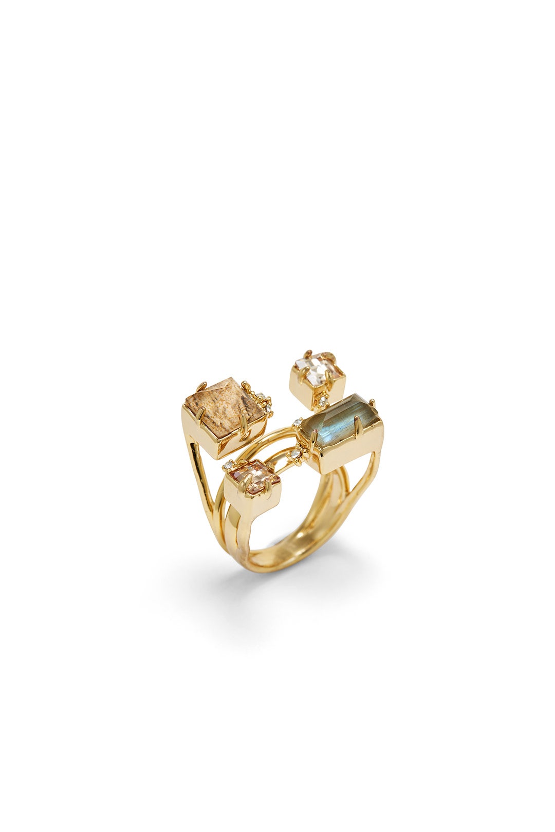 Mixed Stone and Crystal Ring by Alexis Bittar 1