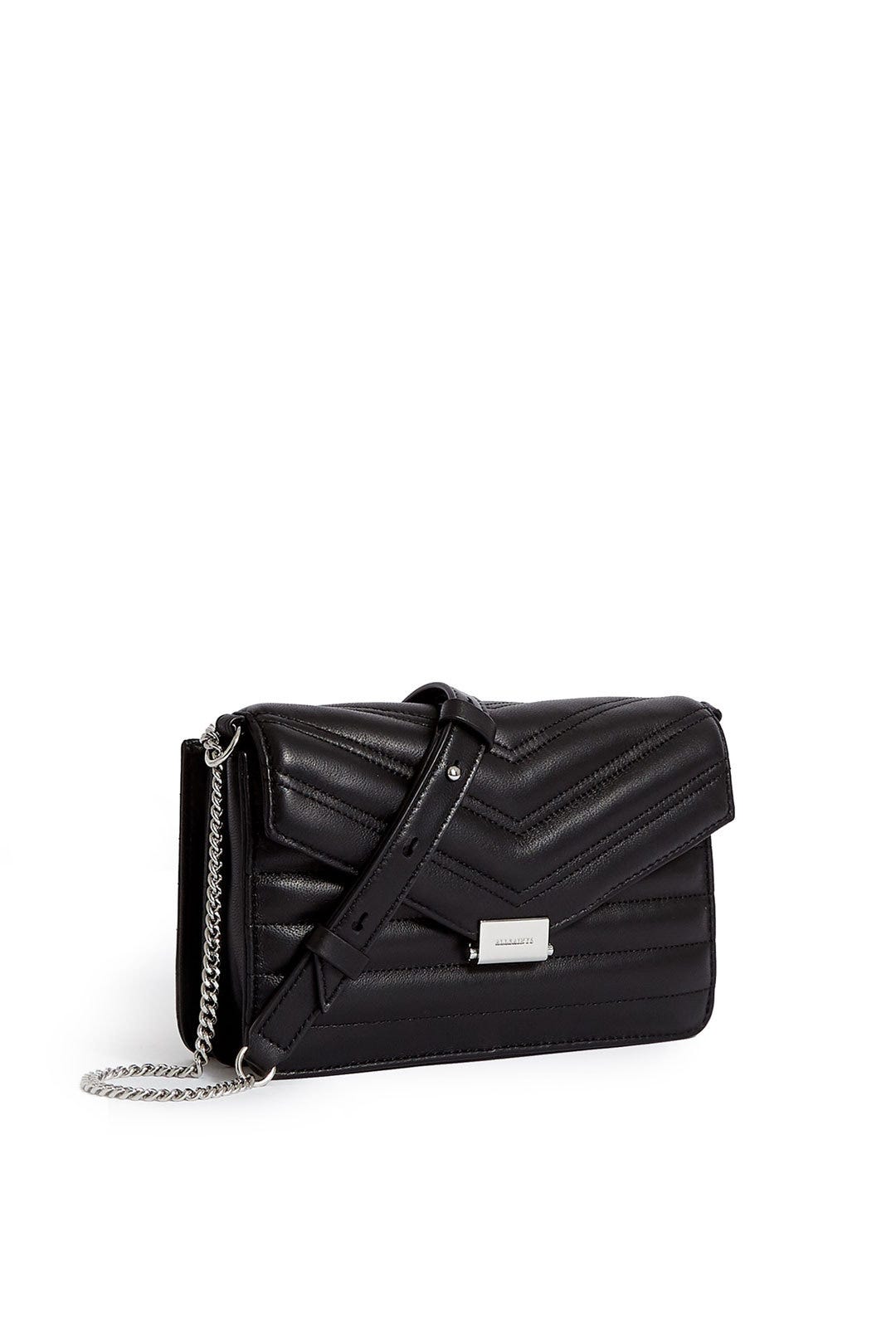 Black Justine Crossbody Bag by AllSaints 1