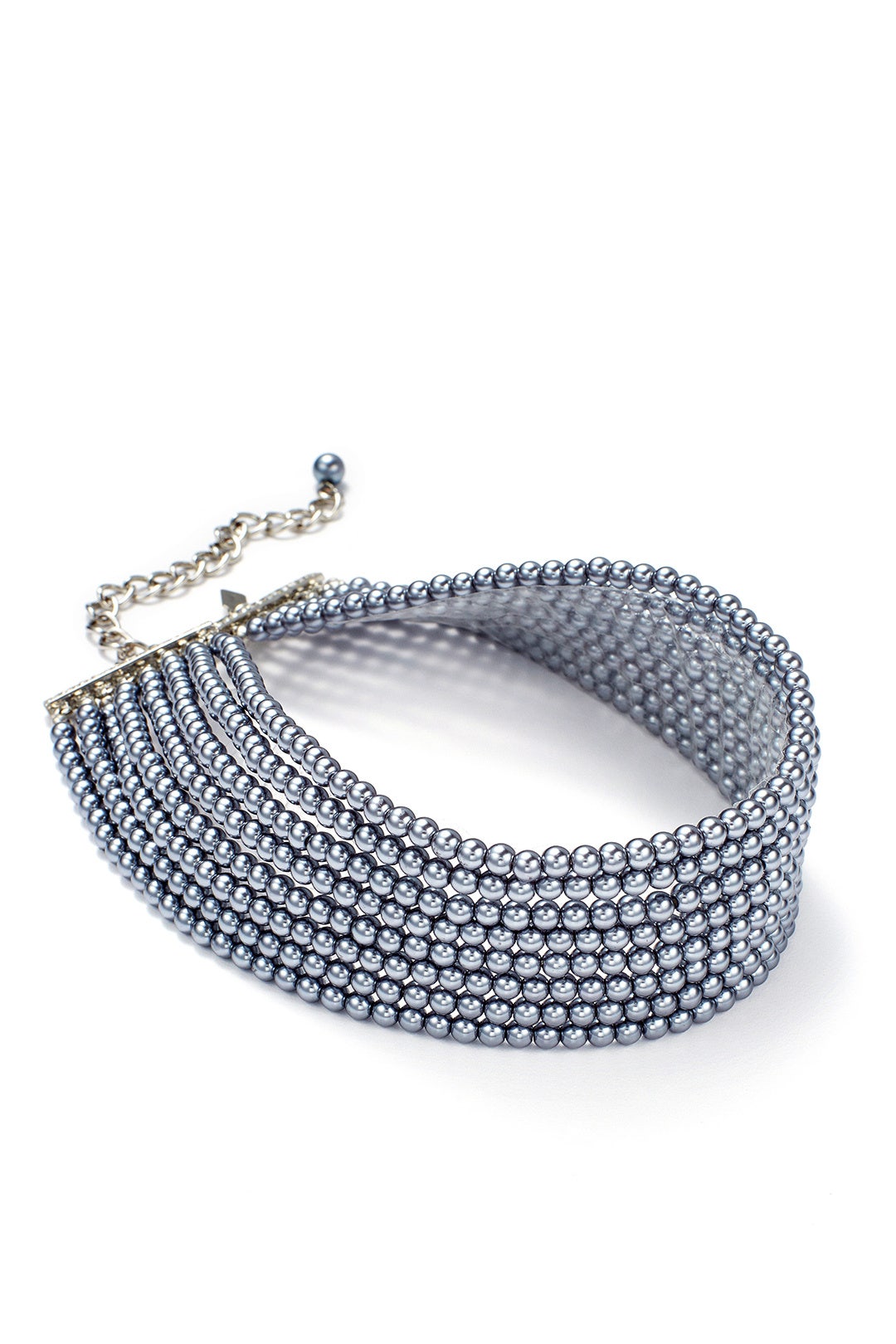 Dark Grey Pearl Choker by Kenneth Jay Lane 1