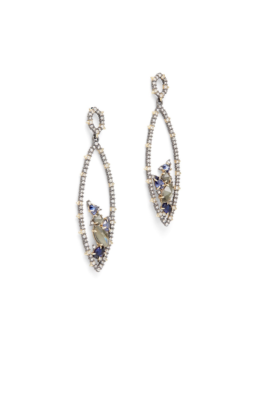 Crystal Encrusted Spike Earrings by Alexis Bittar 1