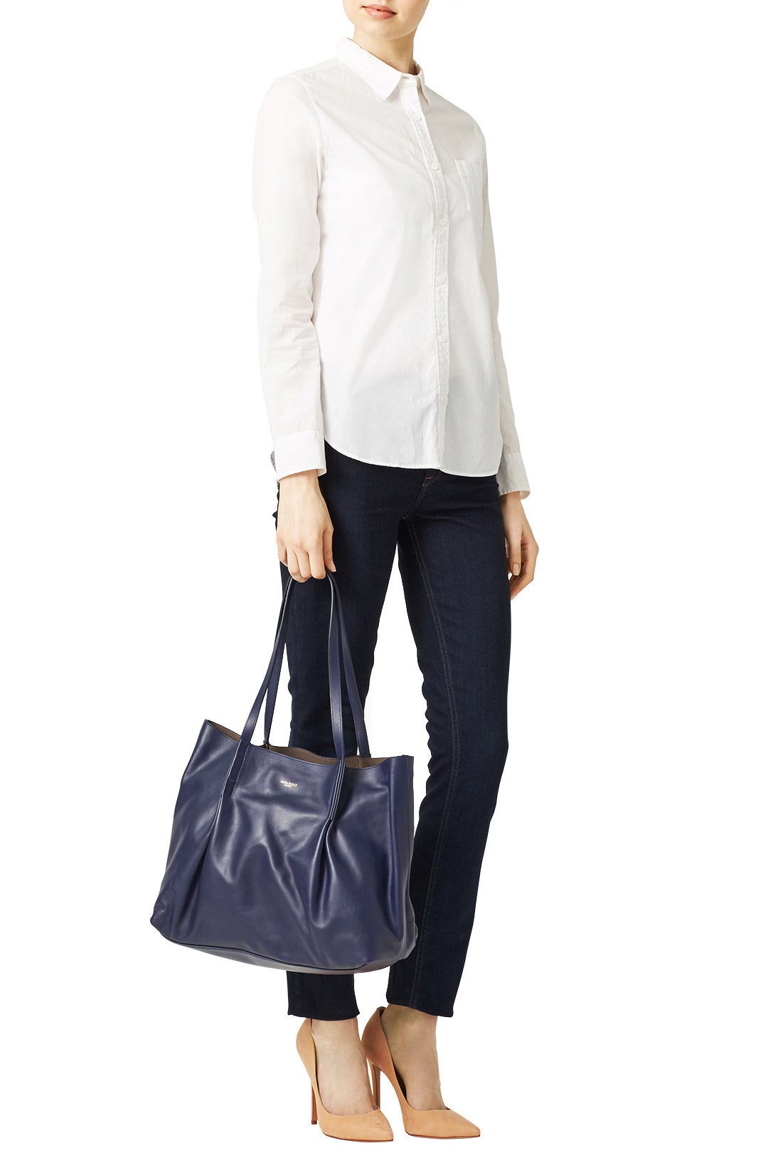 Blue Ondine Medium Tote by Nina Ricci Accessories 1