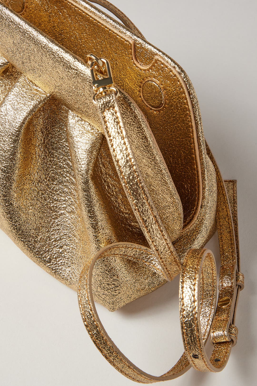 Tia Laminated Bag by THEMOIRè | Rent the Runway