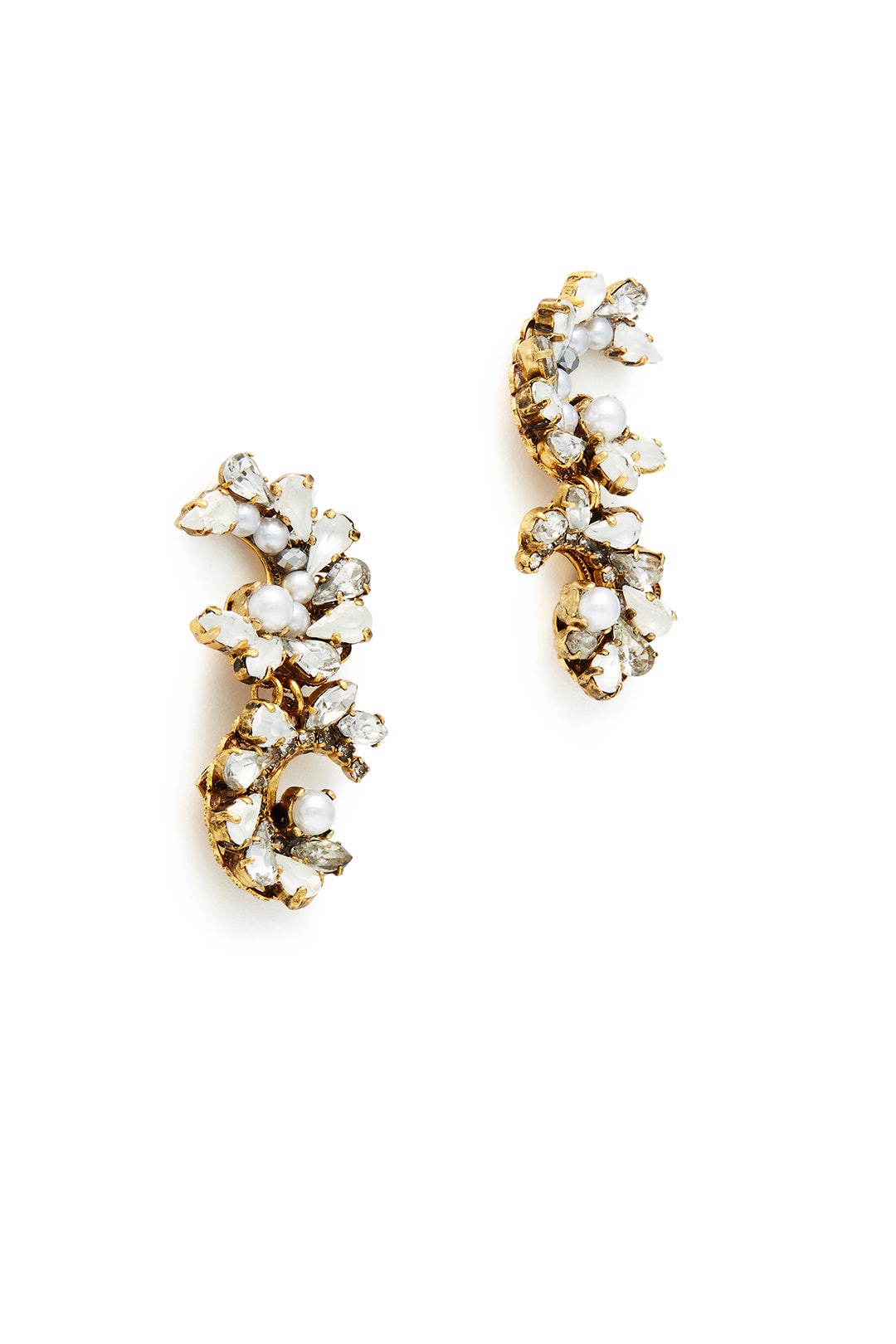 Swan Lake Crystal Earrings by Erickson Beamon 1