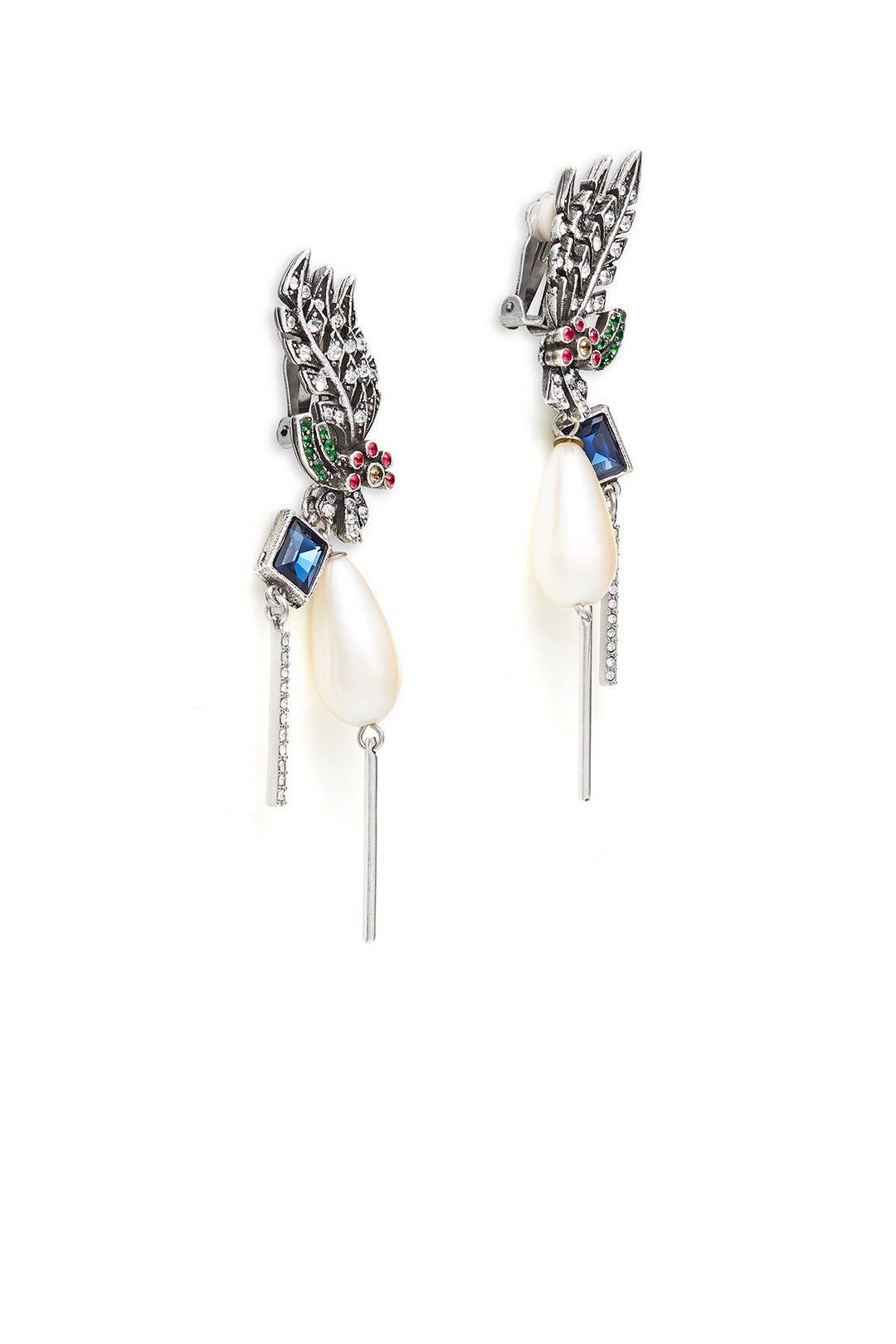 Peacock Tail Earrings by Gerard Yosca 1