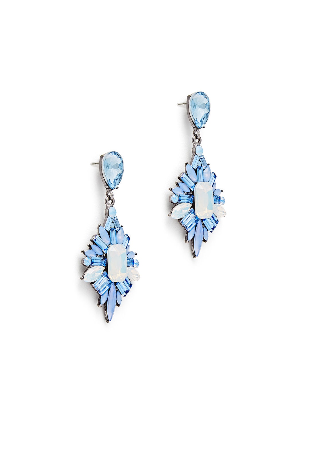 Blue Party Earrings by Slate & Willow Accessories 1