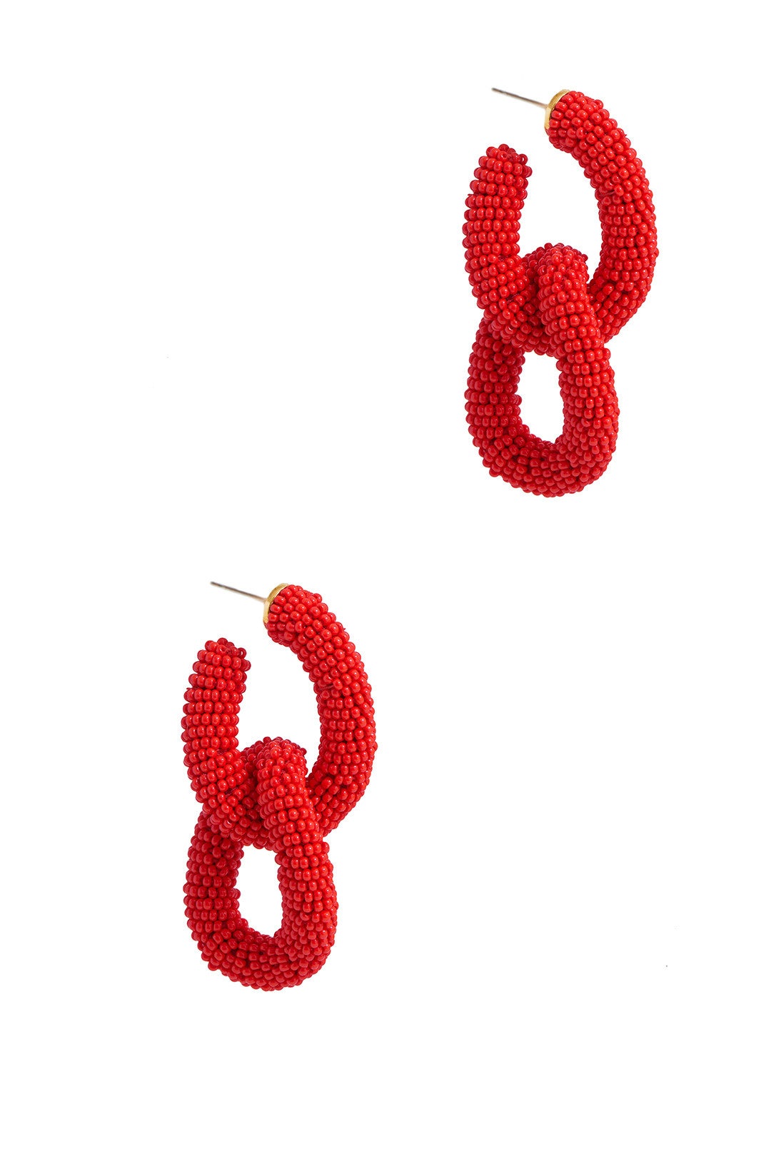 Poppy Beaded Link Earrings by Oscar de la Renta 1