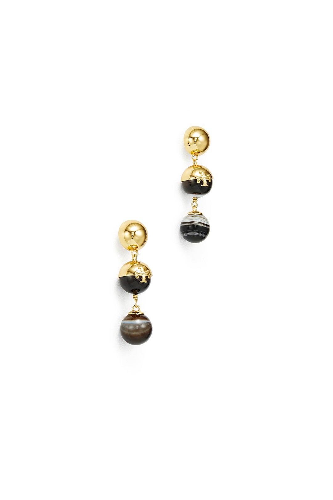 Logo Bead Linear Earrings by Tory Burch Accessories 1