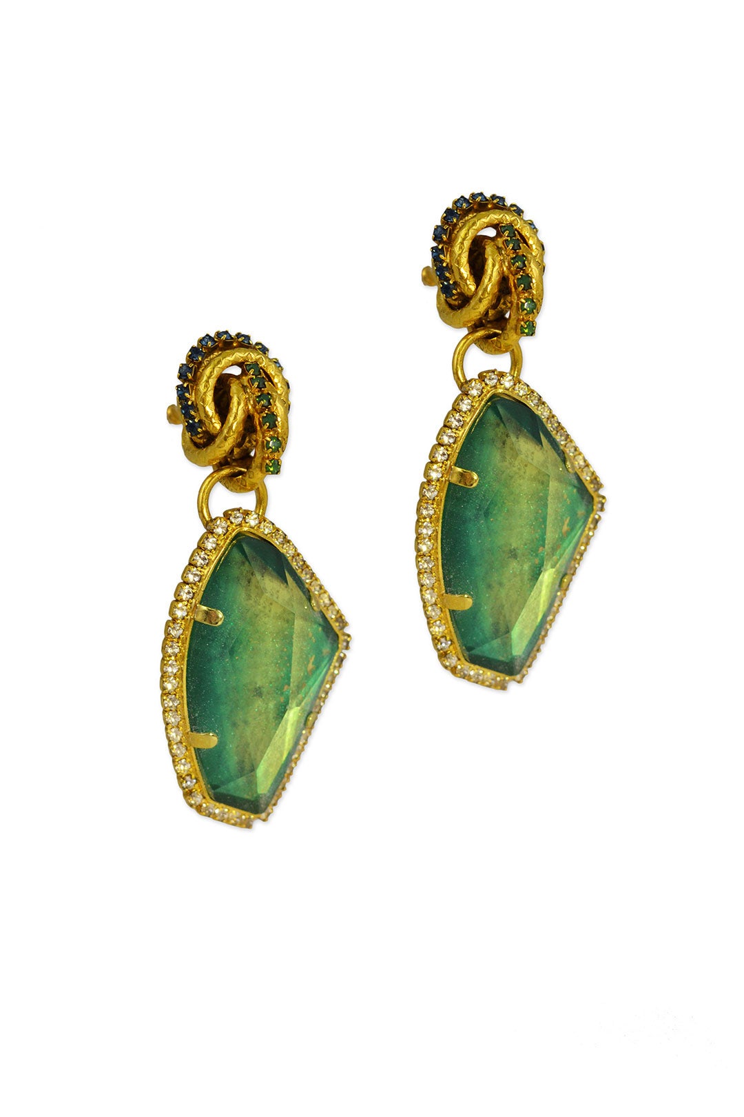 Emerald Garden Party Earring by Erickson Beamon 1