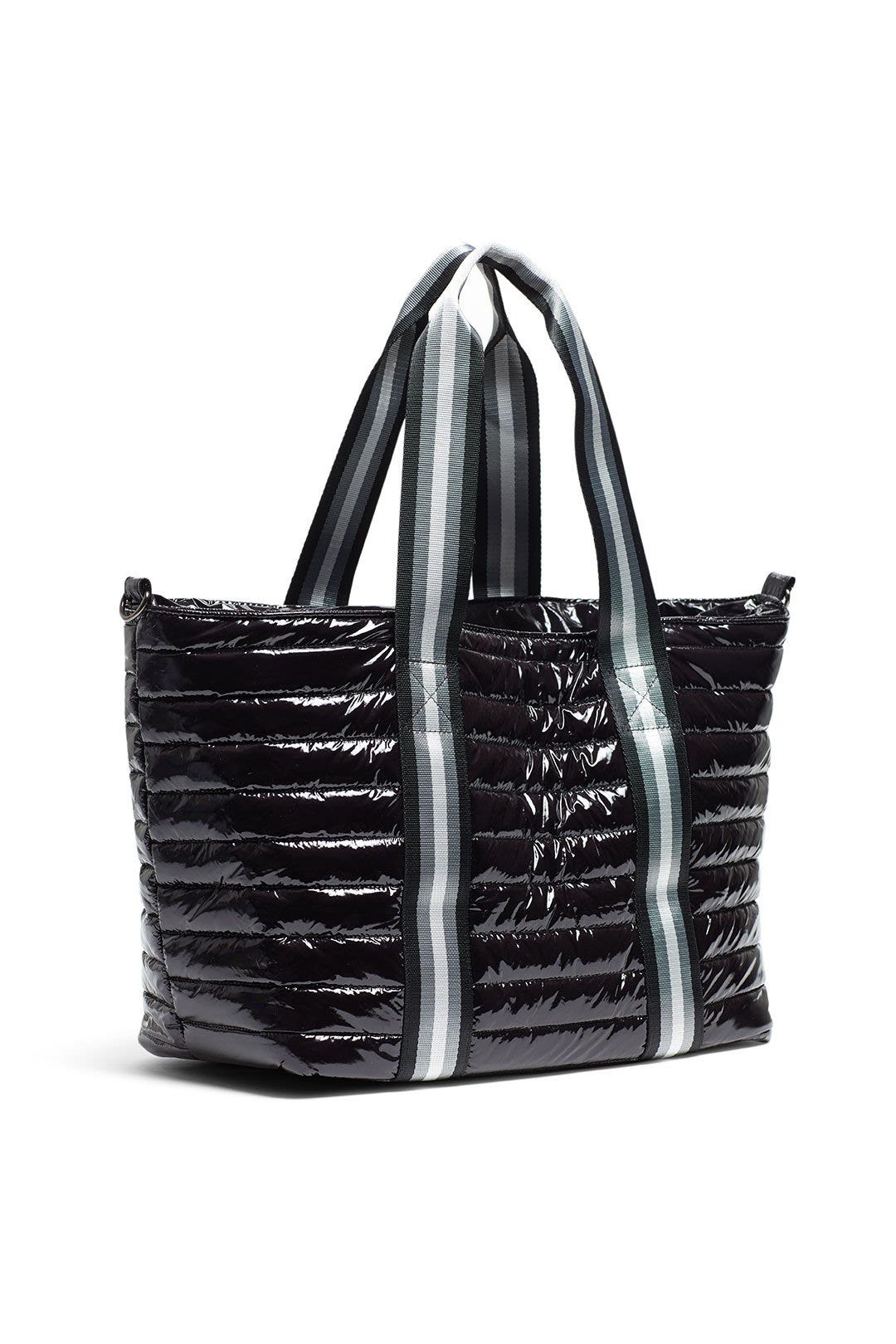 Black Patent Wingman Bag by Think Royln 1