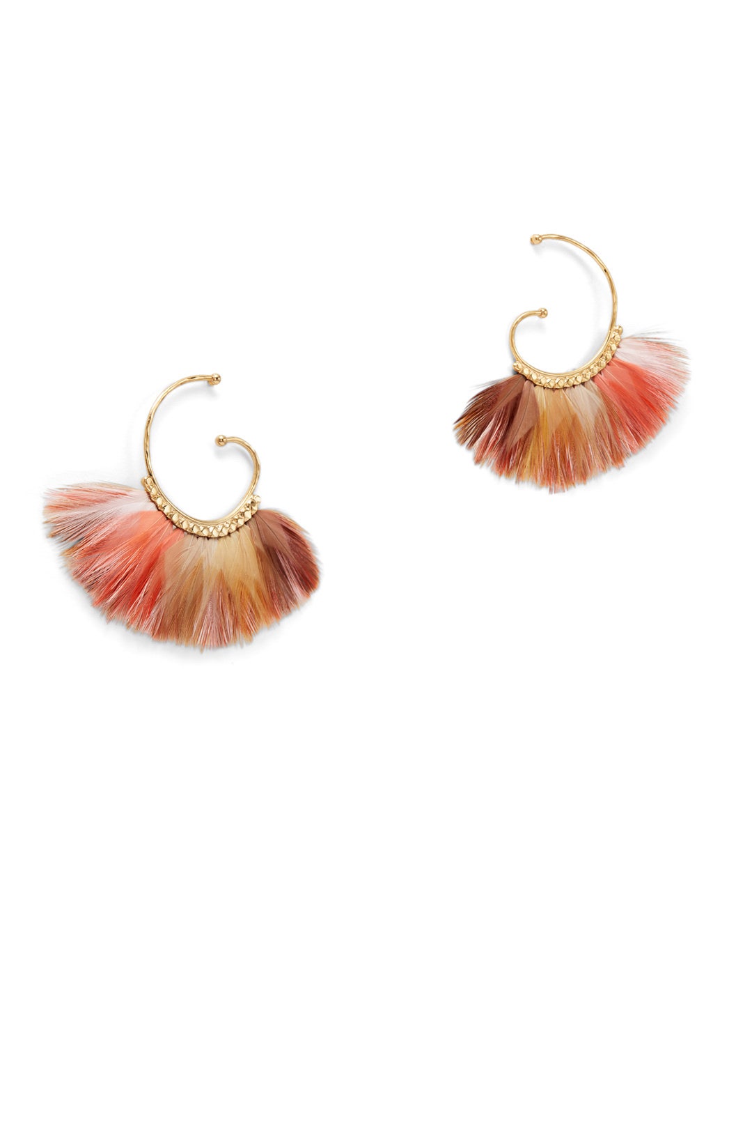 Bo Buzios Bis Plume Earrings by Gas Bijoux 1