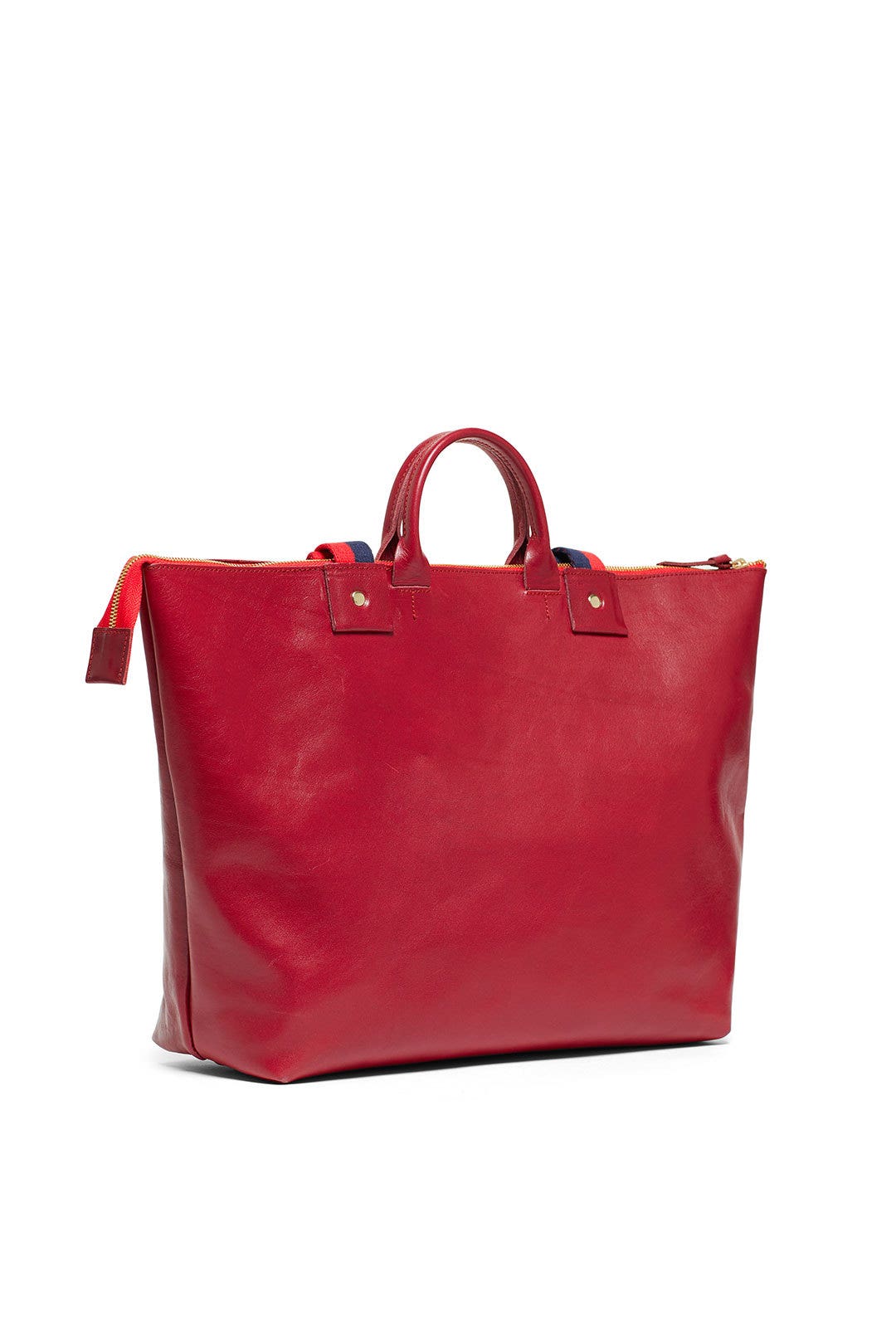 Oxblood Rustic Le Zip Sac Tote by Clare V. 1