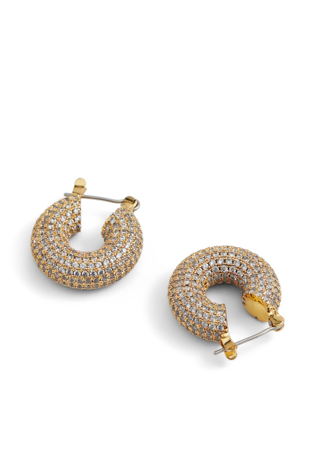 Pave Mini Donut Hoops by Luv Aj 1