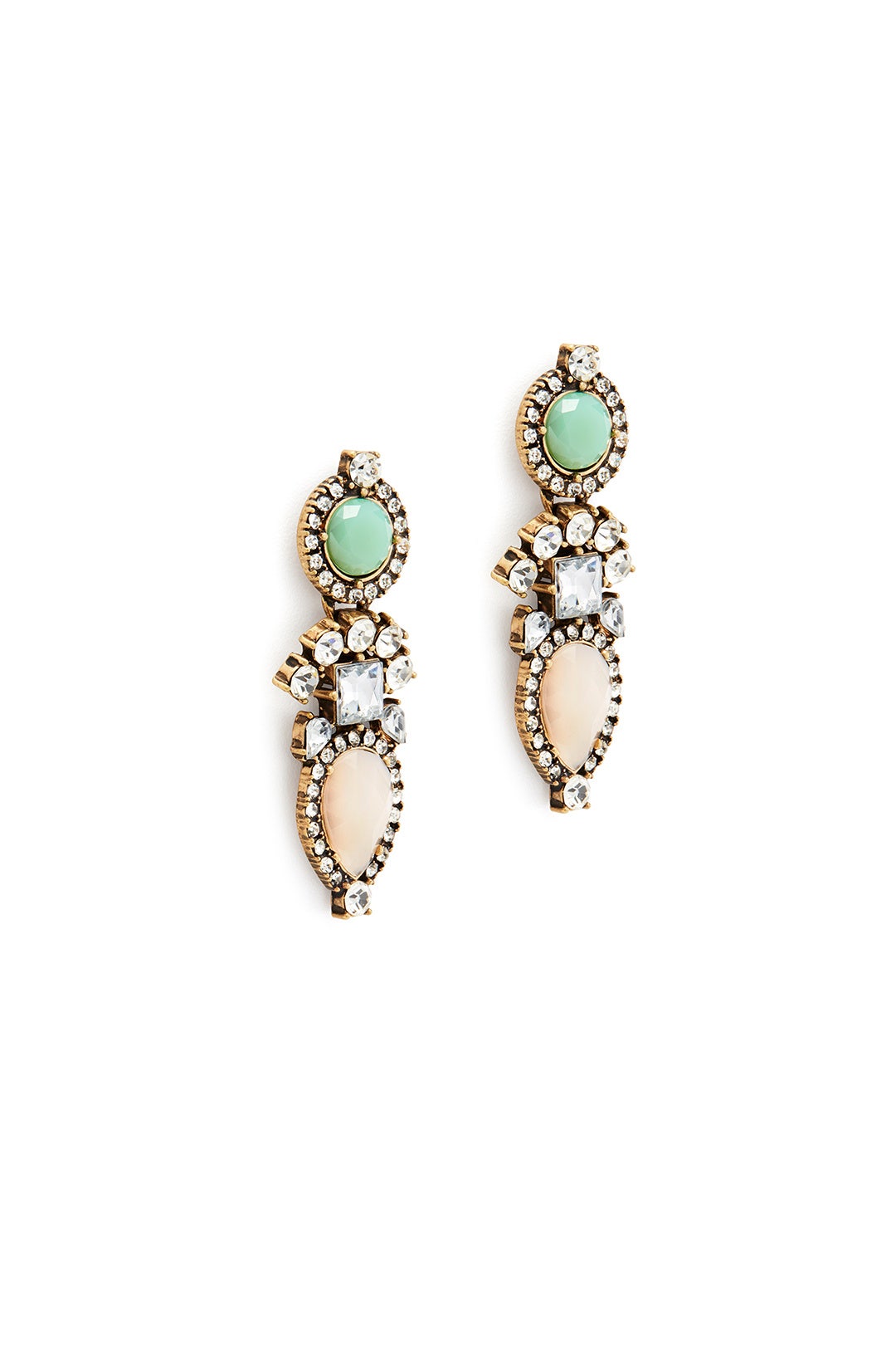 Pale Pink Floret Earrings by Slate & Willow Accessories 1