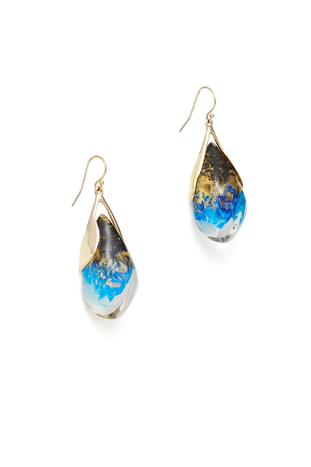 Indigo Suspended Tear Drop Earring by Alexis Bittar 1