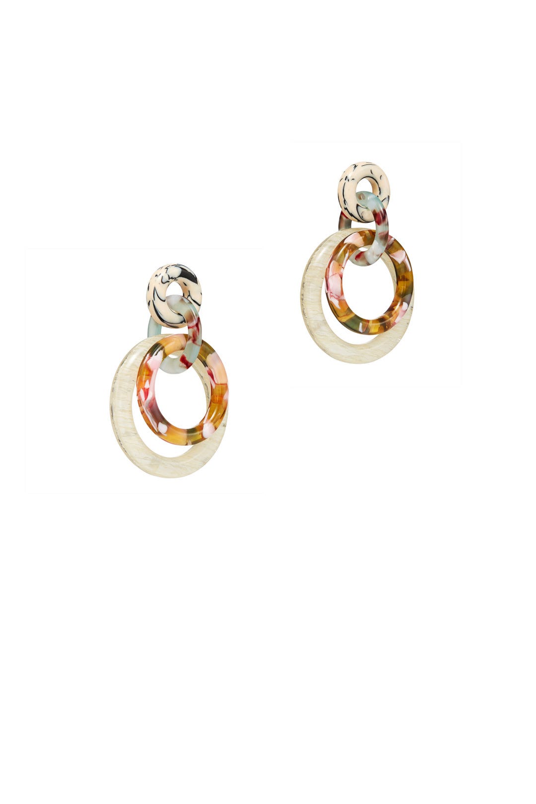Double Ring Hoop Earrings by Lele Sadoughi 1