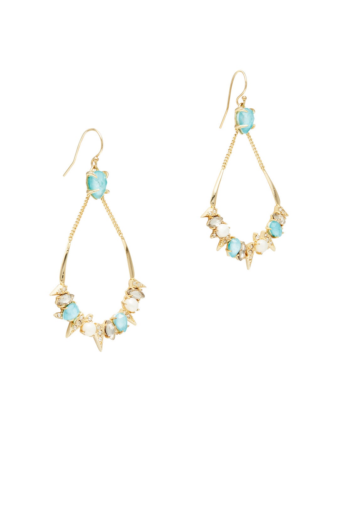 Blue Crystal Futurist Earrings by Alexis Bittar 1