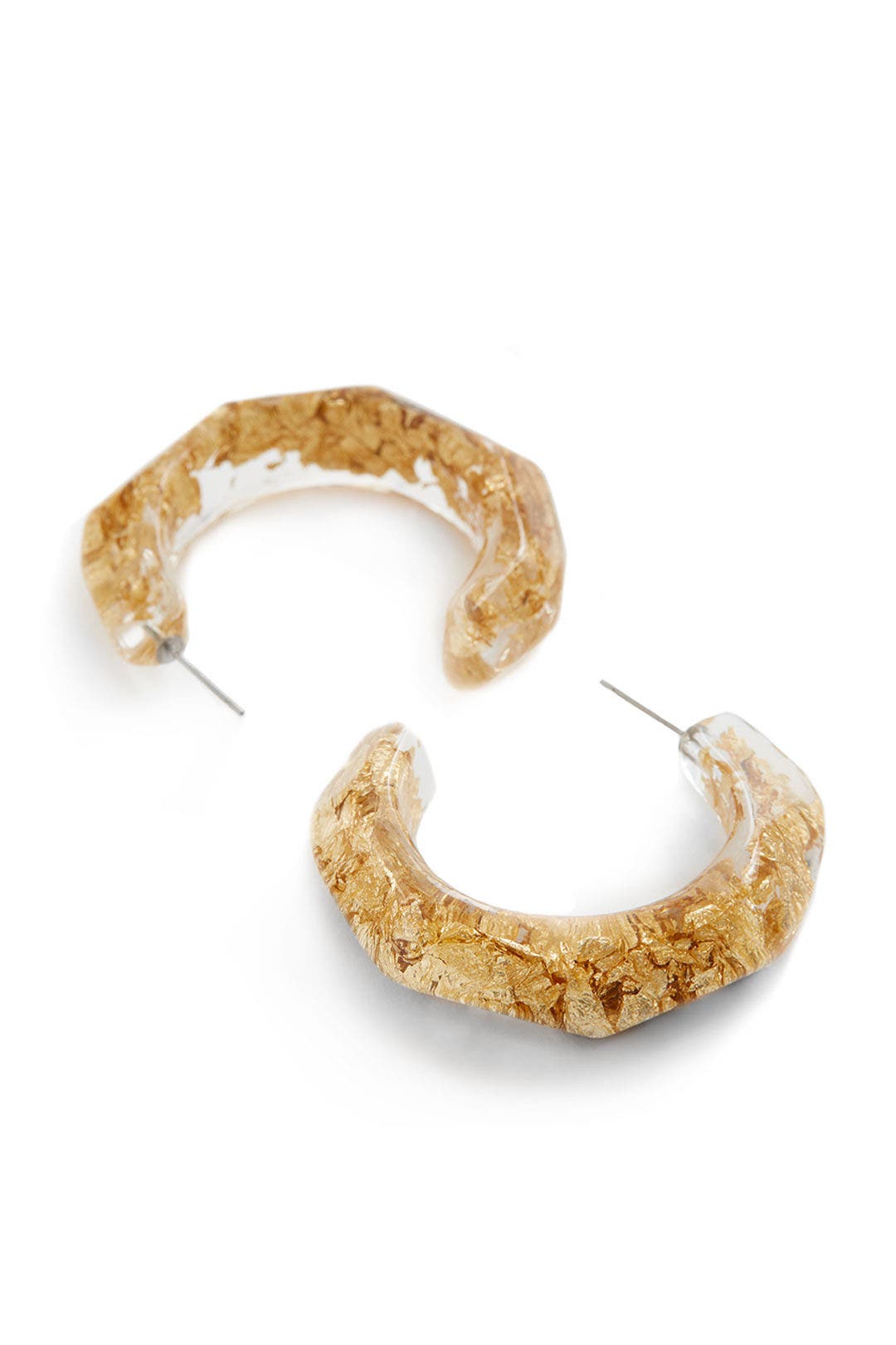 Gold Nugget Hoops by Oscar de la Renta 1