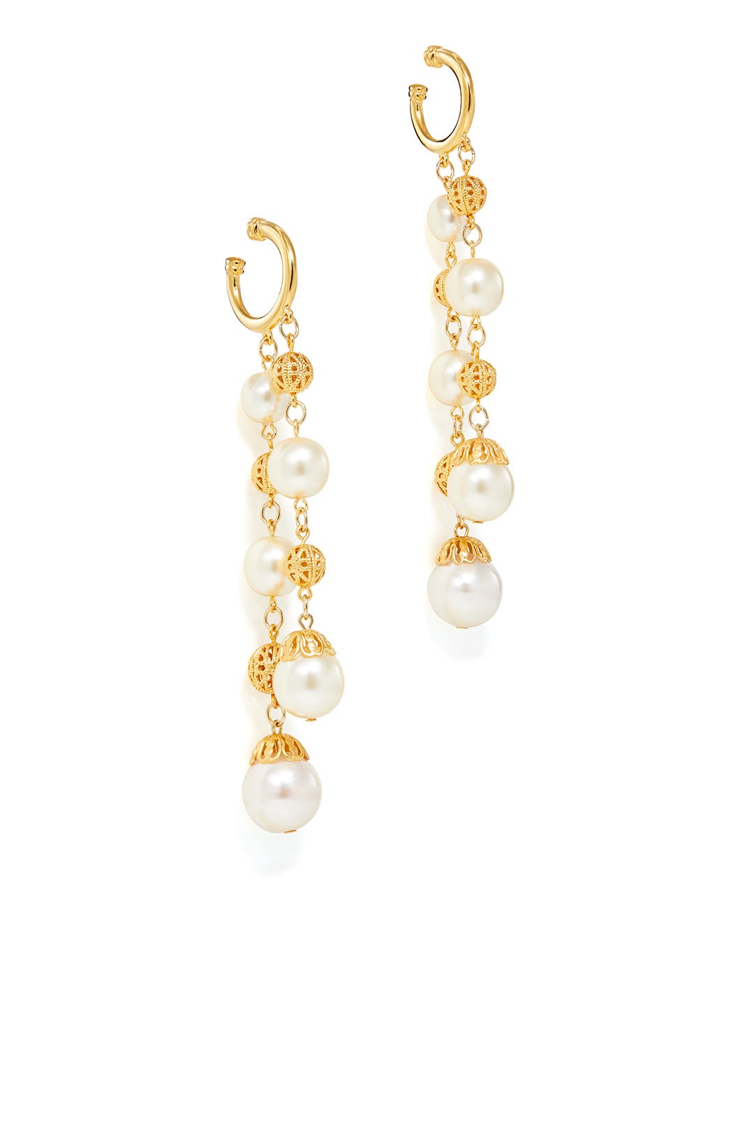 Golden Disco Earrings by Ben-Amun 1