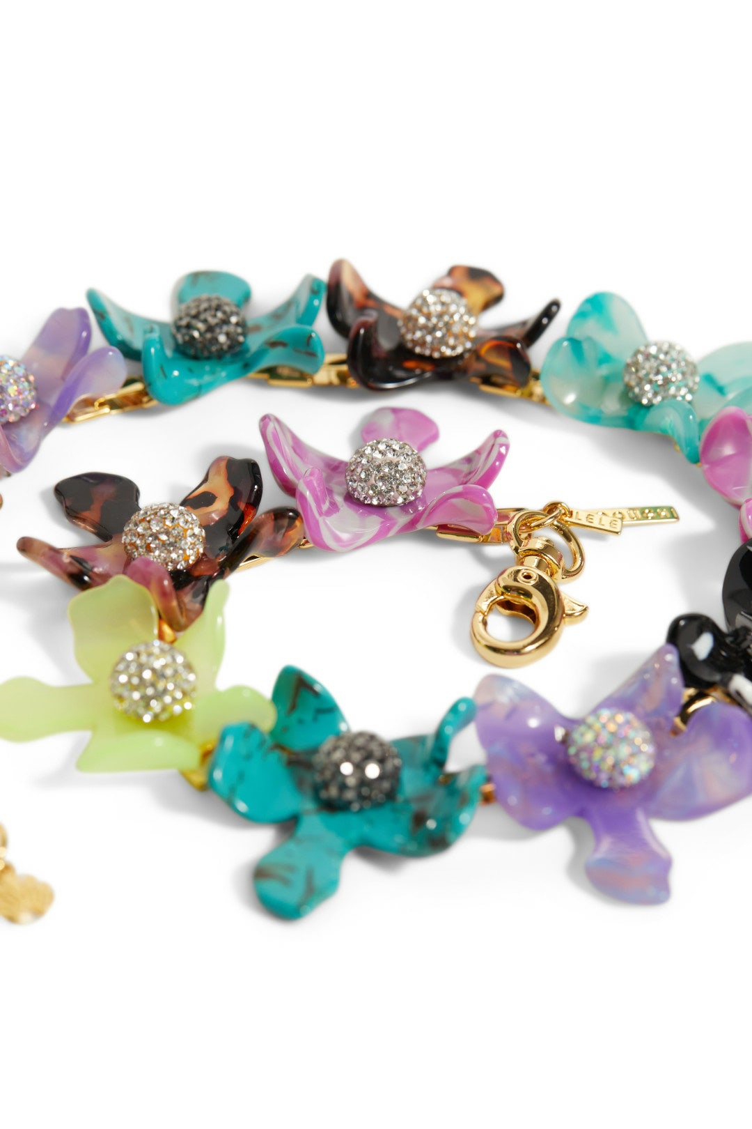 Crystal Lily Collar Necklace by Lele Sadoughi 1